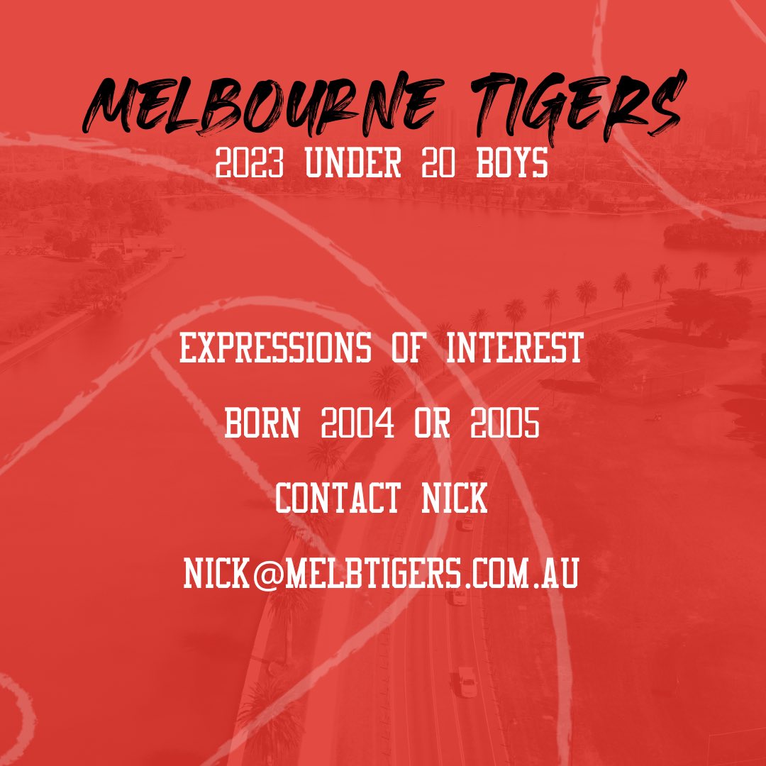 Keen to play VJBL next year?

Our under 20 boys are looking for players to join our 2s team. A great opportunity to join the club and take advantage of pathways to Youth League and NBL1. 

Email Nick for more information. 

🐯