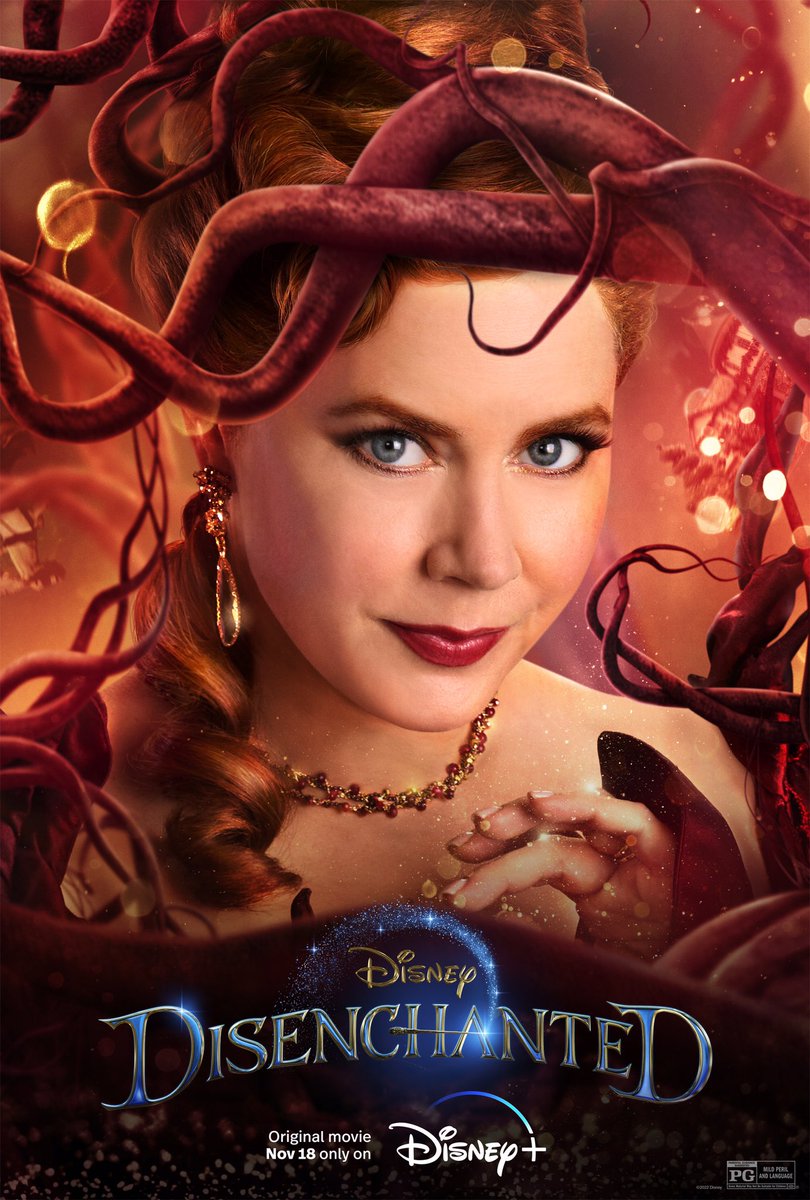christopherbird's tweet photo. While #Disenchanted loses a little of the magic (pun intended) of its originator, it more than makes up for it in style and LOTS more singing. No bubble baths here, but the villainesses delight with plenty of venom in their duet, and Idina Menzel gets the showstopper we deserved. https://t.co/3U9FYAkFAi