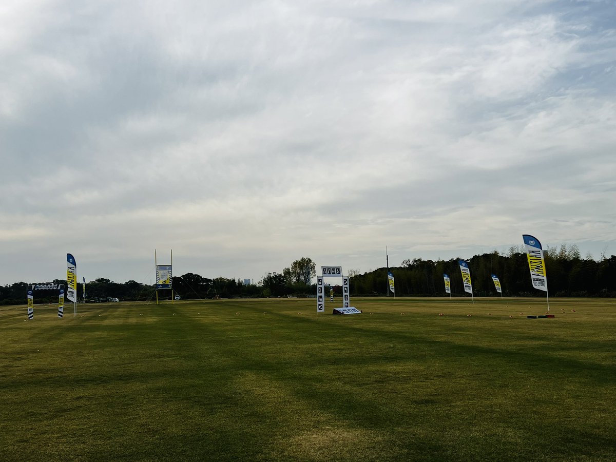 aninbetween's tweet photo. コースできたっ！

#PTERYX
#KAIZUKAGLOWINGCUP 
#DRONE https://t.co/276jEeOhh4
