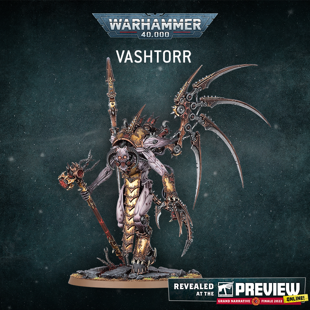 Meet Vashtorr – the new mover and shaker from the Arks of Omen series. Learn a little bit more here: bit.ly/3At7Zh0  

#WarhammerCommunity
