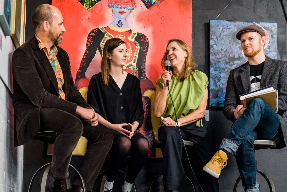 Grand finale of my book tour with Holly Hunter from <a href="/HarperNZ/">HarperCollins Aotearoa NZ</a> and Stephen Judd from <a href="/factaotearoa/">FACT Aotearoa - Fight Against Conspiracy Theories</a> at my favourite local arts &amp; community hub, <a href="/_XCHC/">XCHC</a> - where 70 copies of Cult Trip sold out in under two hours, including one that will go inside Gloriavale soon.