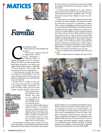 ensustrece's tweet photo. “'Que se joda', exclamó la jefa de Fuerza Popular refiriéndose a su hermano. Le preguntaron si no era excesivo publicar los videos que demostraban que Kenji había incurrido en un delito para lograr la libertad de su padre. 'Que se joda', dijo esa cisterna de veneno y frustración" https://t.co/vFOcQqUzad