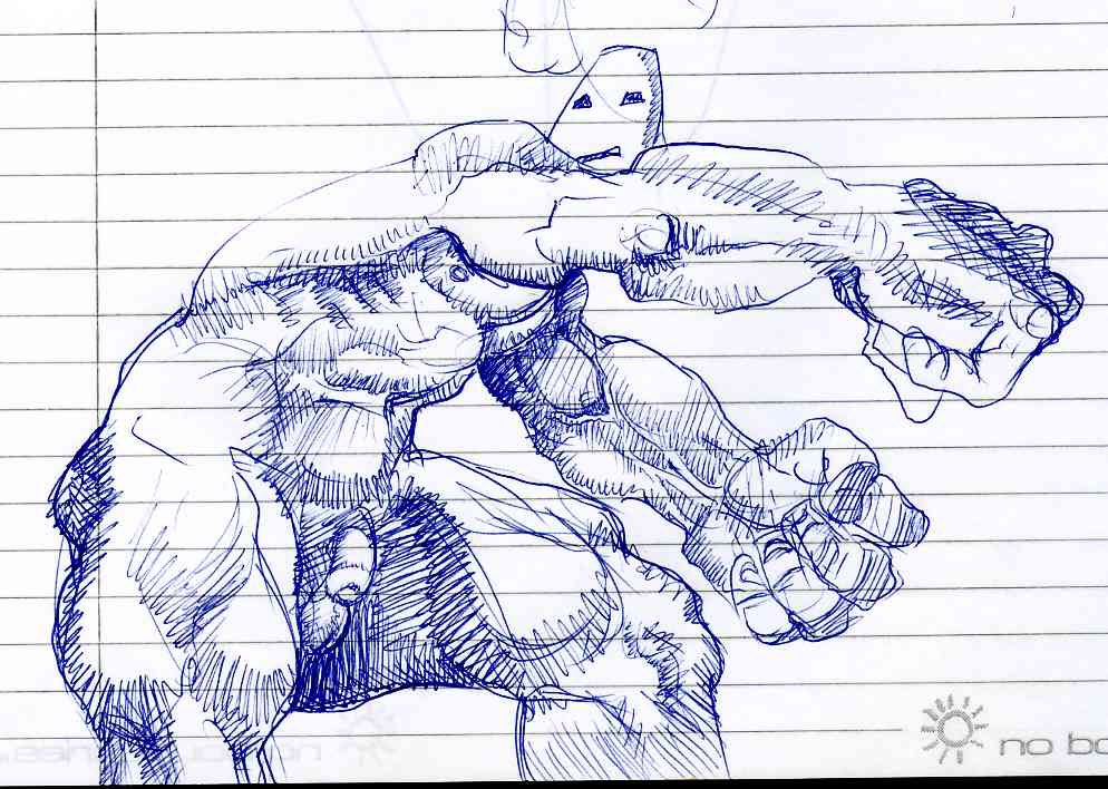 Since we're all still here and I haven't drawn much lately, here's some old doodles from over 20 years ago.