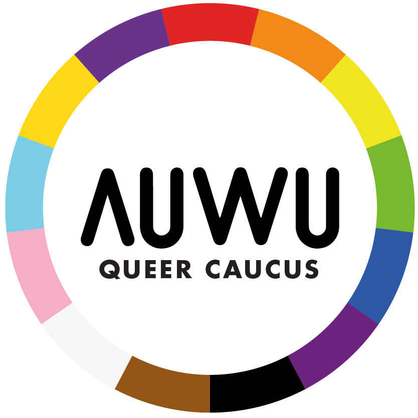 #STATEMENT: AUWU stands united with our Queer Caucus members, who have prepared the following statement:

"Today’s attacks on the trans community by Elon Musk are unprecedented. Twitter is no longer a safe place for trans and non-binary people. 1/