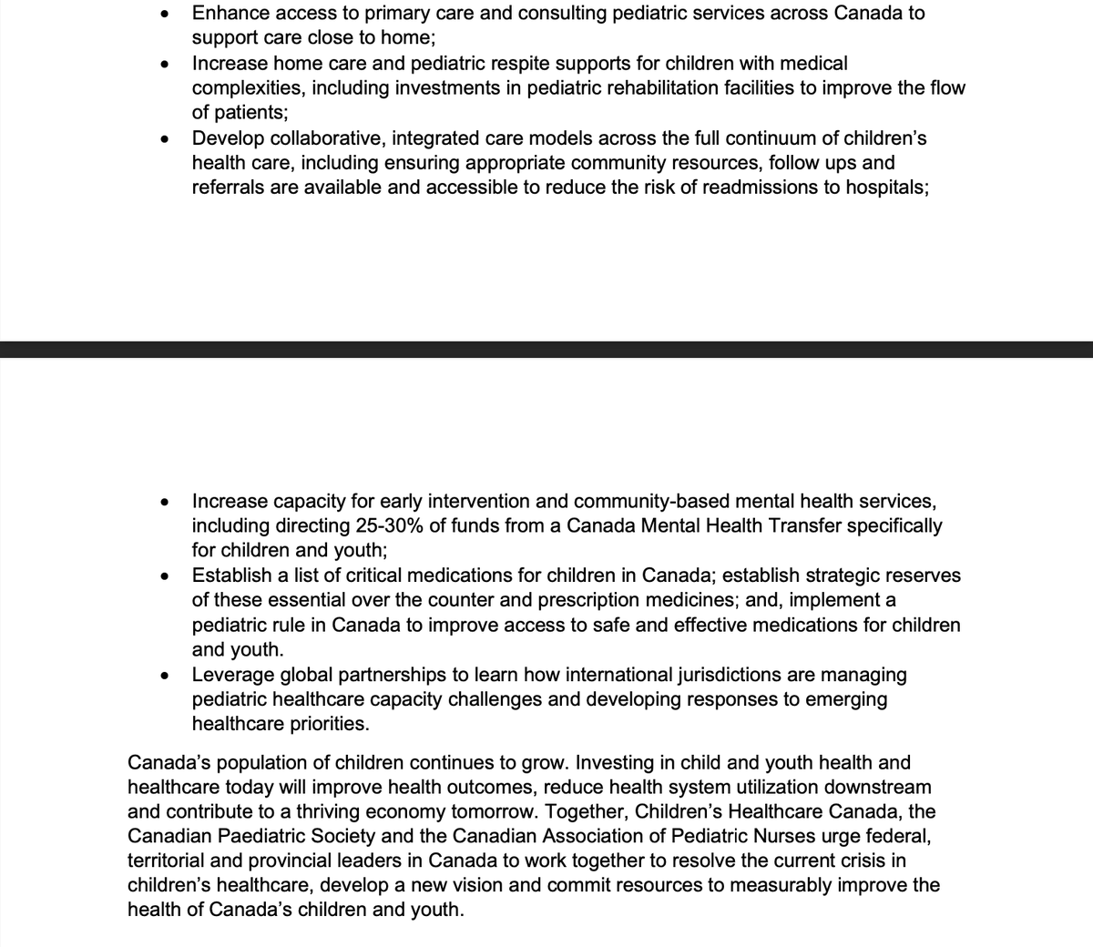 PaediatricRN's tweet photo. Our children's healthcare system is in crisis. We have collaborated with Children's Healthcare Canada and the Canadian Paediatric Society to develop an urgent call to action. Please join us as we continue to advocate for the best care possible for Canada's Kids. https://t.co/o5p9ujv9vN