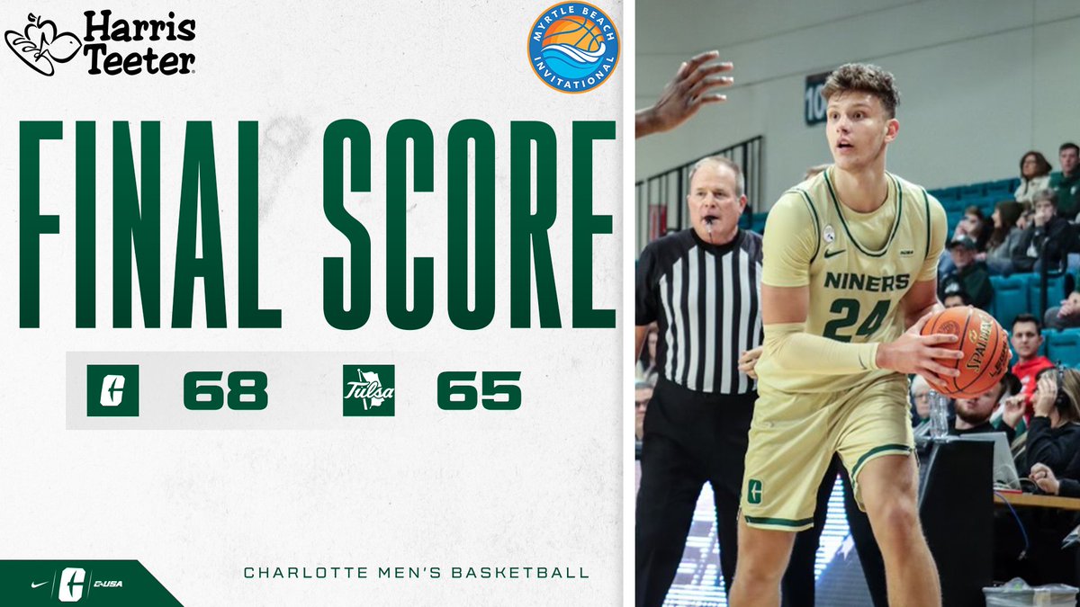 Your Charlotte 49ers are 4-0.

Your Charlotte 49ers are playing for the Myrtle Beach Invitational Title.

Anarchy?

Nah, just college basketball.

#GoldStandard⛏️