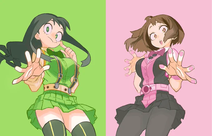 アイドルお茶子ちゃんとアイドル梅雨ちゃん 