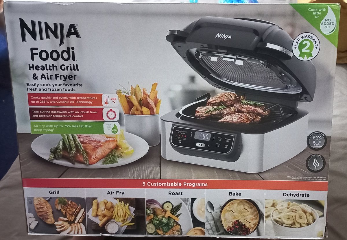 SaimaSh421199's tweet photo. Ninja foodi health Grill Air Fryer Price 800aed Who is interested msg me inbox me Cash on delivery https://t.co/aXNedmYZ6S