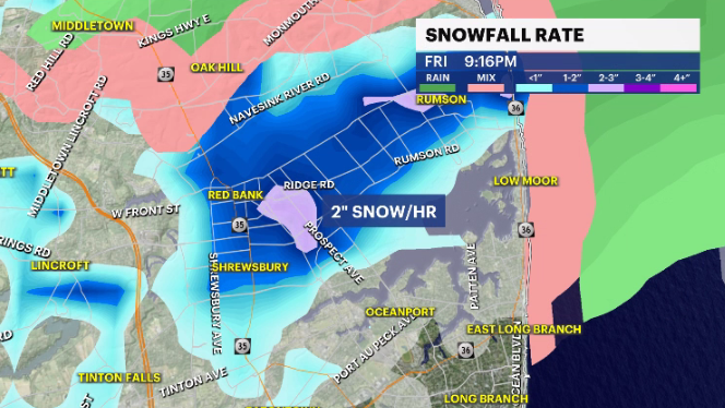 DaveCurren's tweet photo. Well that's a heavy burst of snow over Monmouth county #n12stormwatchers #NJWx #NewJersey @News12NJ #FirstFlakes https://t.co/uuR4pktHZY