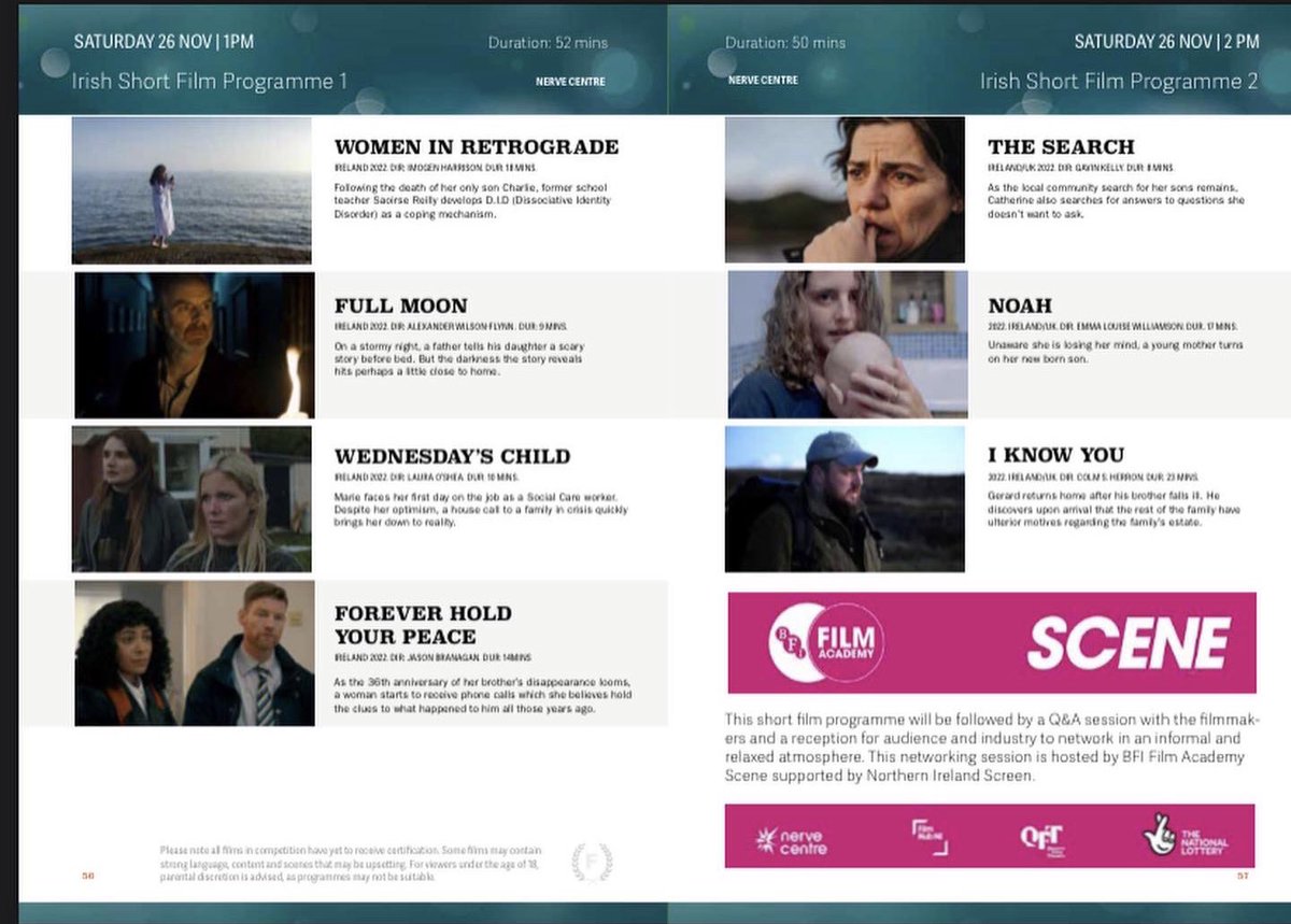 kellieblaise's tweet photo. Next stop @FoyleFilm can’t wait to attend and see #womaninretrograde on the big screen. Official selection at the academy qualifying foyle film fest @ScreenIreland @12bowstreet @paddyccourtney @paul_elliot4 @carolinekealy @the_nervecentre #actorascreator https://t.co/ngDVERqFWi