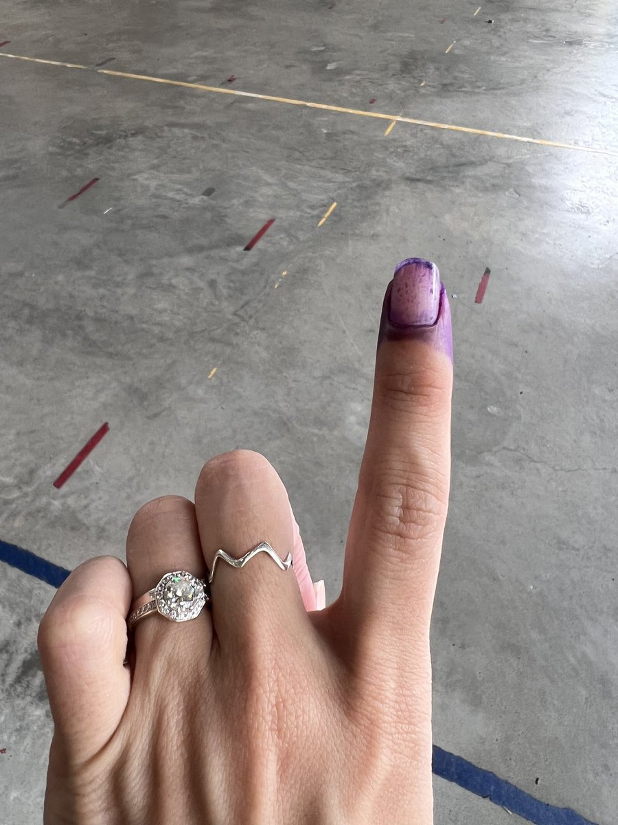 Done! Today I voted for my kids and all Malaysian children’s sakes. For a corruption-free, race-blind, forward thinking government that will do the right thing for our beautiful nation. That will fight the good fight for all Malaysians regardless of colour or creed. #GE15