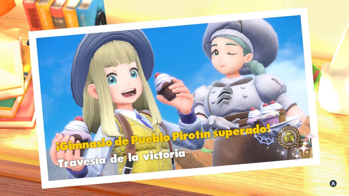 Ernunet1's tweet photo. Primera medalla superada!! Me encanta #PokemonEscarlataPurpura #NintendoSwitch https://t.co/dMgJRIGNRZ