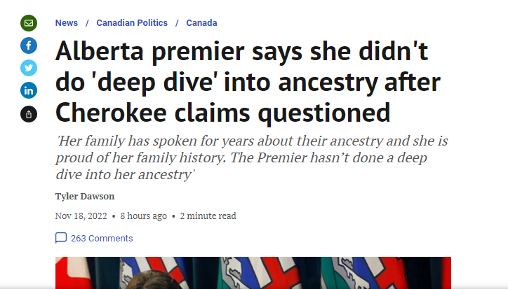MichifMcKay's tweet photo. #Alberta Premier caught in #Misinformation, uses the CONServative echo chamber rather than @APTNNews & @DaniParadis!
Without #RespectForDiversity, our ability for tolerance is compromised. https://t.co/XEuWGsZtKs