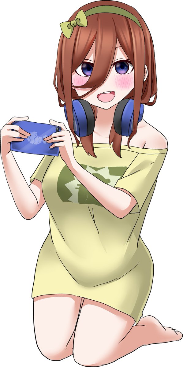 中野三玖 「文字無し三玖ちゃんをどうぞ 」|みなづきのイラスト