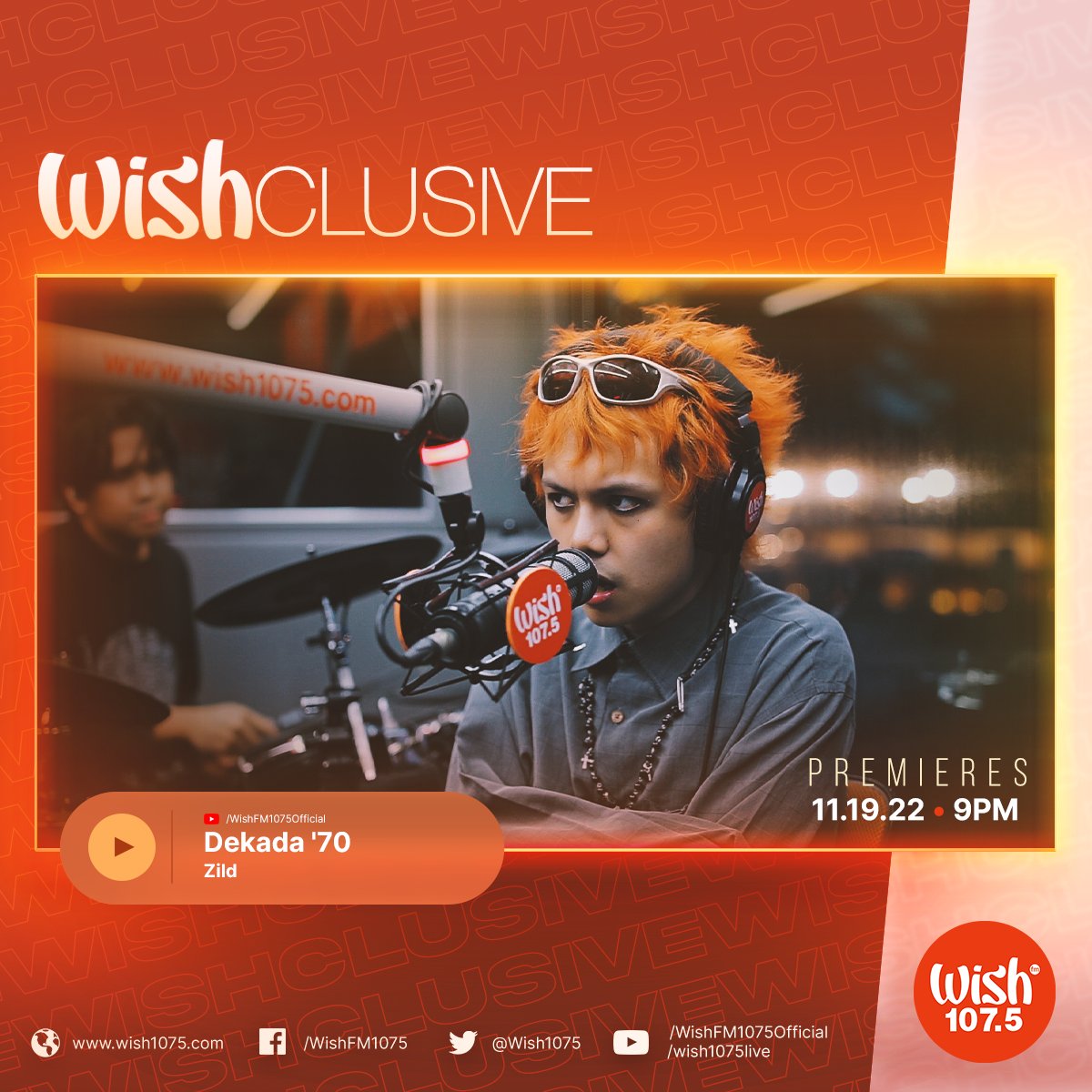 Zild is performing a track off his newly released 'Medisina' album for his newest Wishclusive! Don't miss the premiere of 'Dekada '70' at 9 p.m. PHT on our YouTube channel!