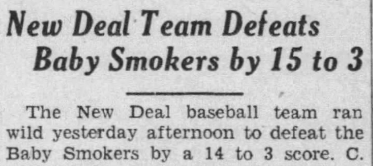 Paul Fairie on Twitter "Baseball team names in 1933 were much better than they are now"