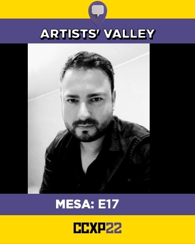 Artista representante do <a href="/profeciacomics/">Profecia Comics</a> na mesa E17 do Artists' Valley da <a href="/CCXPoficial/">CCXP</a> 22. #ccxp22 #profeciacomics