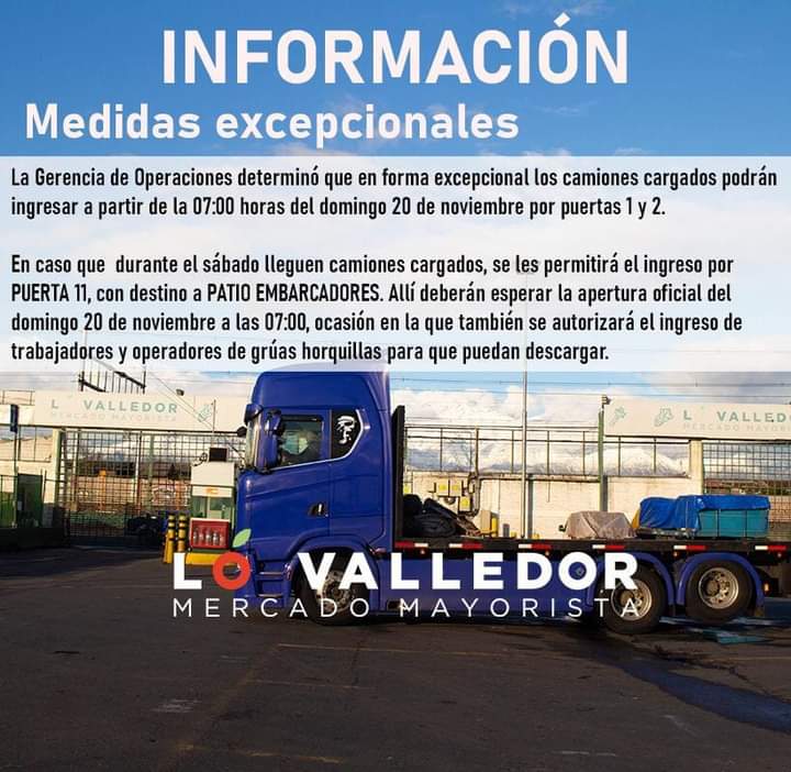 AGCOND_Chile's tweet photo. Atención los colegas que descargan en  #LoValledor medidas de mitigacion el fin de semana...por la Movilización de Camioneros convocada por la #FuerzadelNorte para el día lunes 21/11/22
#CamionerosChilenos
🚛♥️🇨🇱🇨🇱🇨🇱 https://t.co/YEn6l88SKa