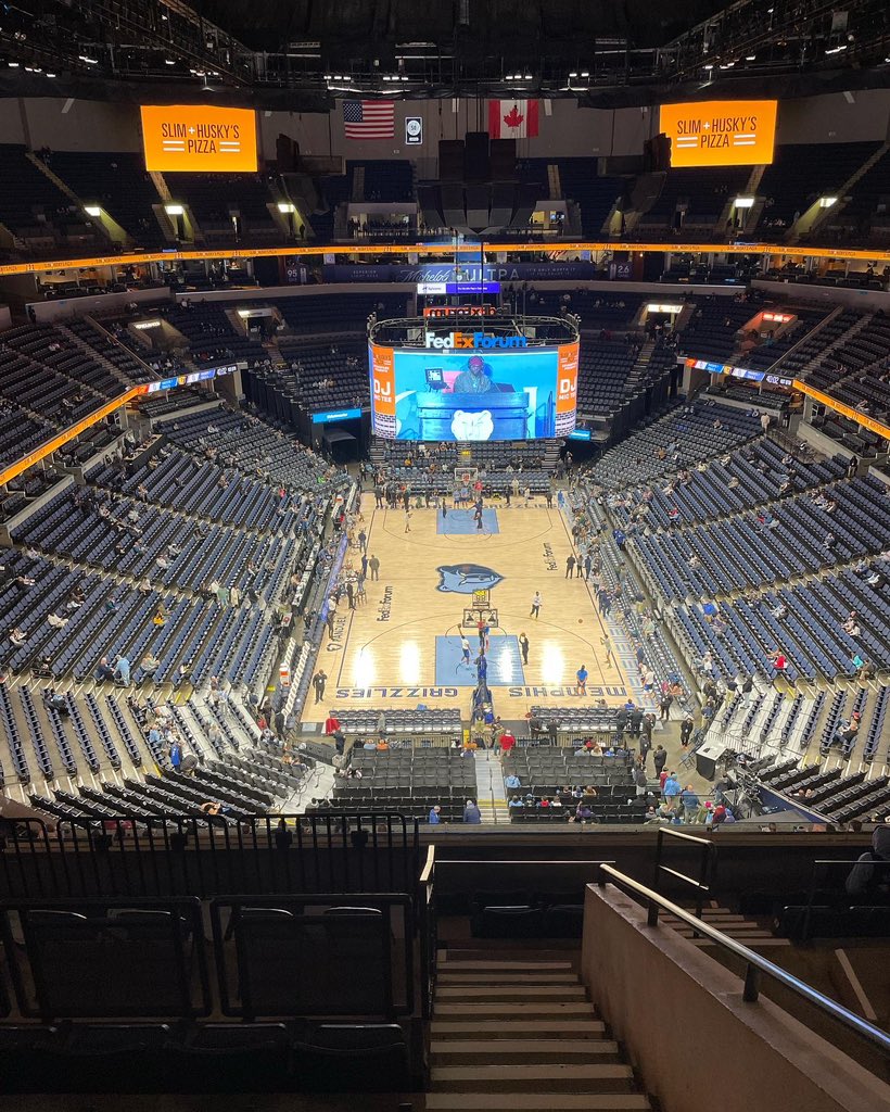 JoshMJordan's tweet photo. “Nose Bleed Seats” to see Jaylin Williams play for the Thunder against the Grizzlies! @Jay_MWilliams_ https://t.co/iI2bQ2WBBV
