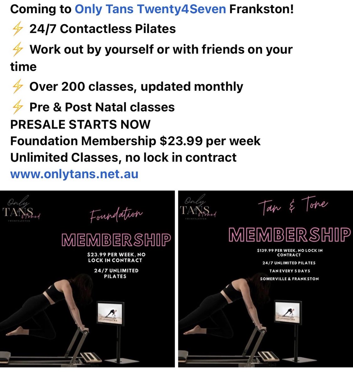 OnlyTans247's tweet photo. Foundation Membership #onlytans #reformerpilates https://t.co/1fpT4Ygny3