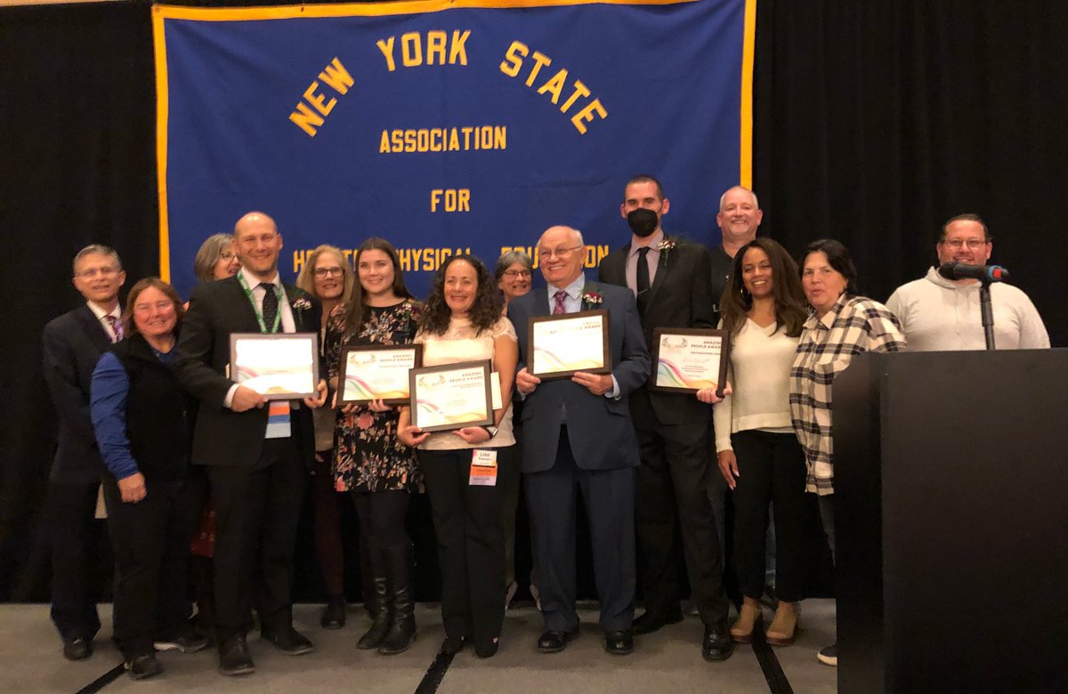 Congrats to all of the Amazing Person Winners last night <a href="/NYSAHPERD/">NYS AHPERD</a> Conference. So much love in the room for the <a href="/SEZnysahperd/">Southeastern Zone</a>. <a href="/donntobin/">Donn Tobin</a> <a href="/mrobPE/">Margaret Robelee (she/her)</a> <a href="/MaryanneC1/">MaryanneC</a> <a href="/MeghanVlad/">Meghan Vlad</a> <a href="/lpalmieri31/">LisaP</a> <a href="/PErocks25/">Kevin Yarnell</a> <a href="/CkeenanHockey53/">Christopher Keenan</a> <a href="/lisherm/">Lisa Sherman</a> <a href="/personalED_LLC/">Brad Gitlin</a> #SEZproud