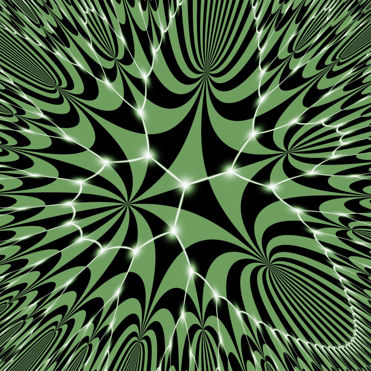 TilingBot's tweet image. #Hyperbolic #tiling shown in the azimuthal equidistant projection. Bitruncated {10,18}.