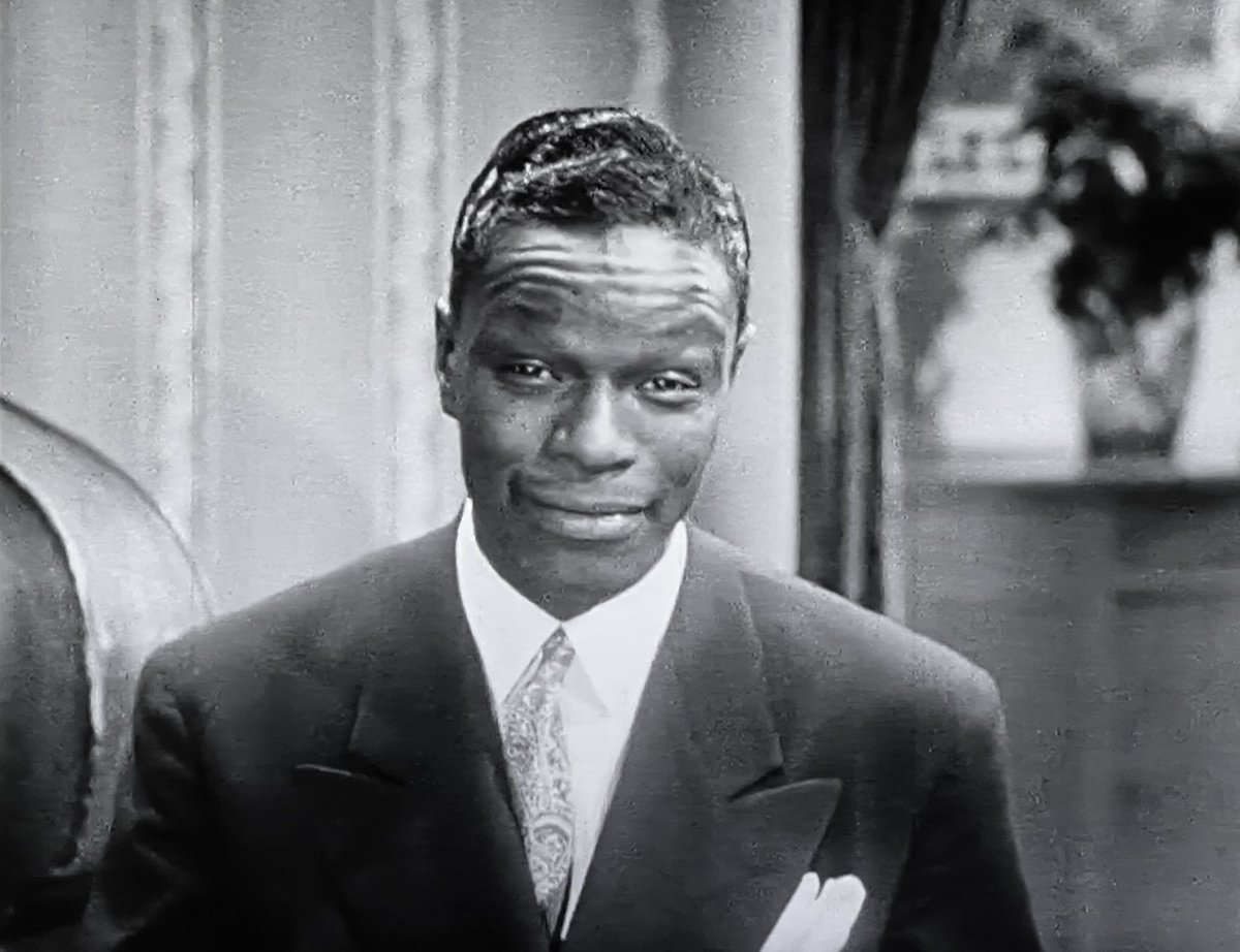 holyspacemonkey's tweet photo. I’m dying over this Nat King Cole short! And it reminded me of the 3D short musical film he starred in! It played before “It Came from Outer Space” in theaters. (Bottom left in the ad below.) #TimeTravelGoals!! #TCMParty #NatKingCole https://t.co/B5rdKBMXXh