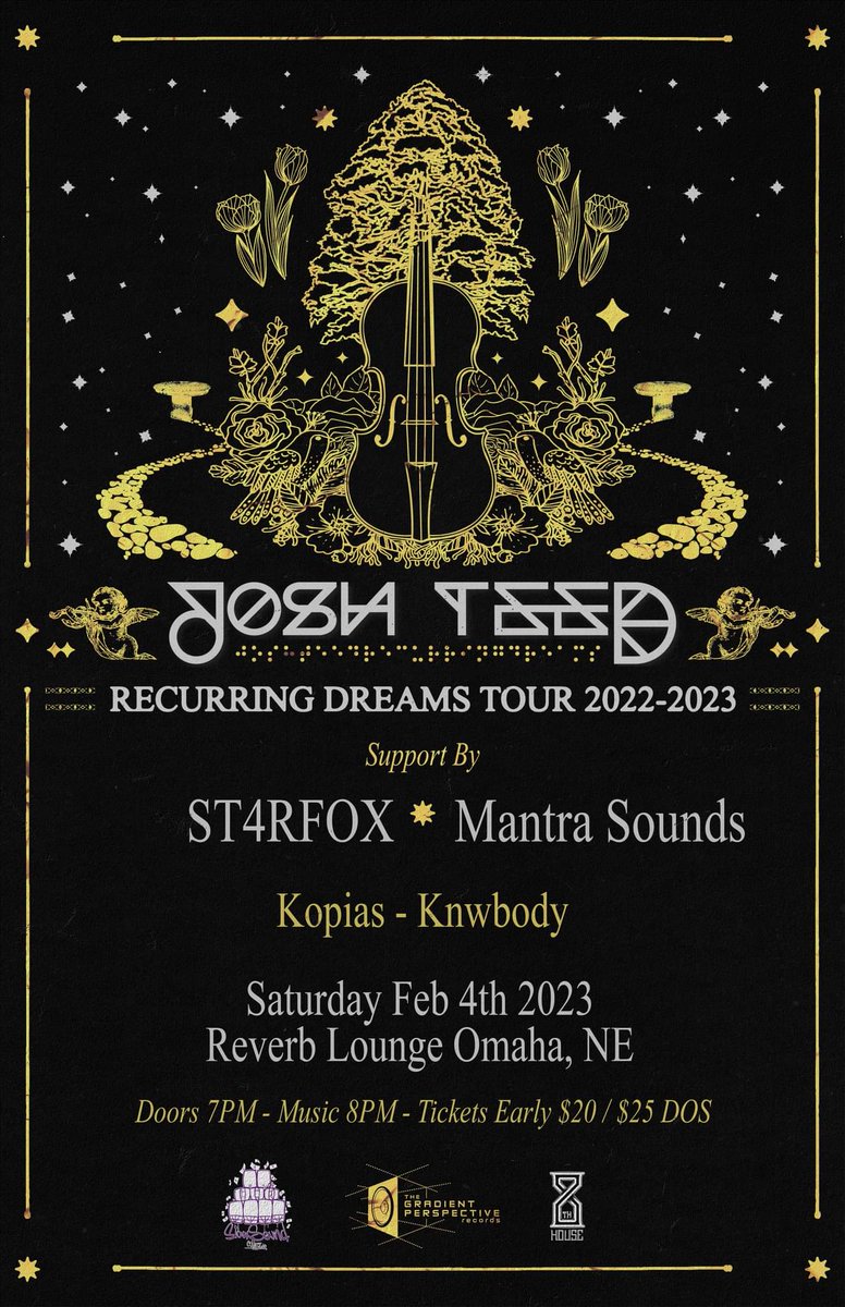 knwbody_'s tweet photo. Oh I forgot. Here's our February drop. 

Sioux sound collective x 8th house productions 

@TeedJosh @ST4RFOXmusic @mantra_sounds @kopiasmusic and yours truly. Out in Omaha Nebraska on our expansion methods. 

2/4/23

reverb lounge

$20 early bird tix $25 ADV 

Doors @ 7 Music @ 8 https://t.co/BwNFQ9F5Xt
