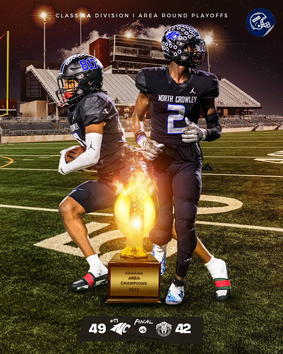 With 34 seconds left in the fourth quarter Friday, senior running back Dejuan Lacy scored the go-ahead touchdown to help give the No. 19 <a href="/NorthCrowleyHS/">North Crowley HS</a> 🏈 team a thrilling 49-42 victory over El Paso Pebble Hills. With the win, the Panthers improved to 12-0 on the season. #TXHSFB