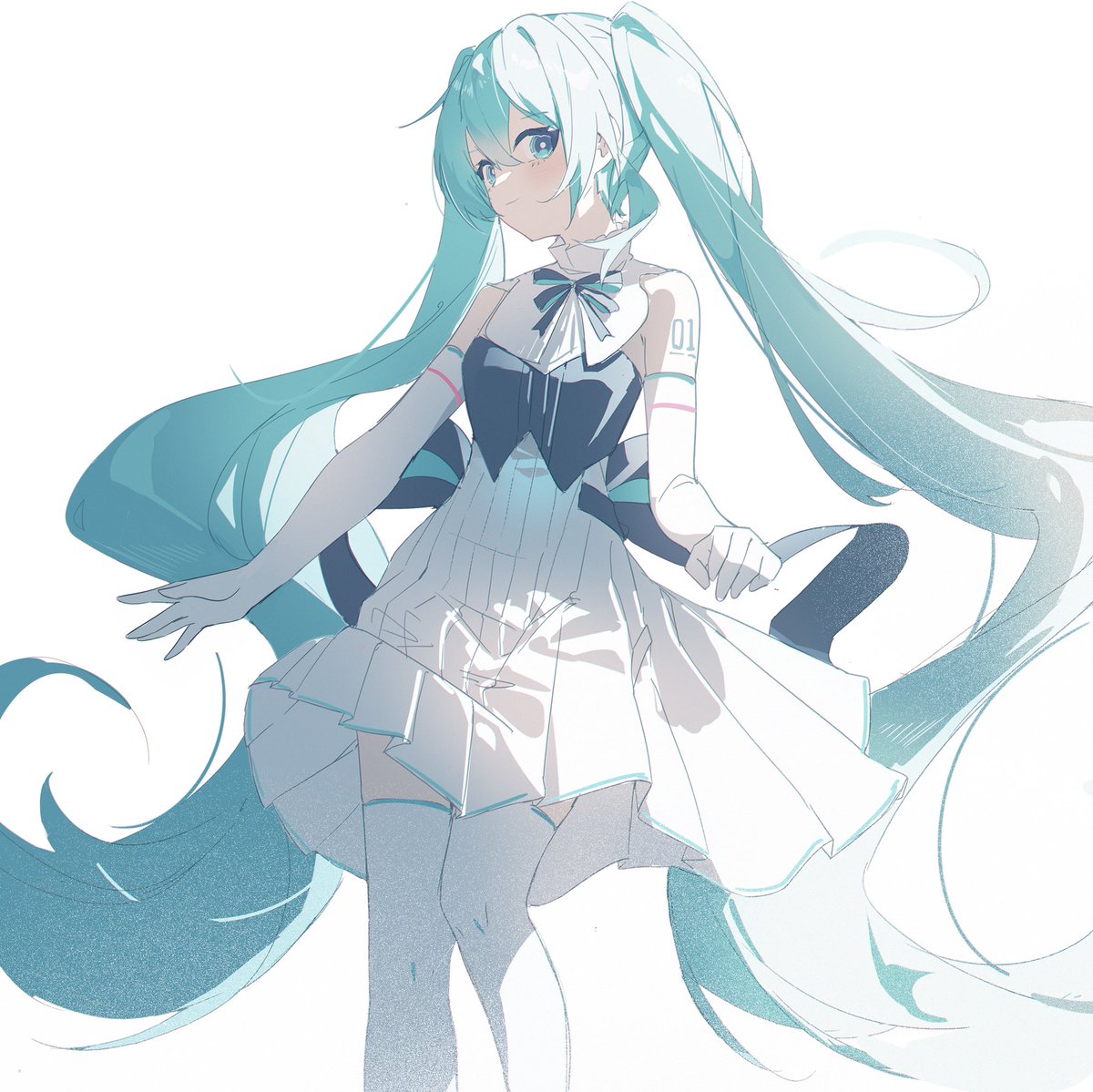 初音ミク 「Day90. 」|七田のQTIANのイラスト