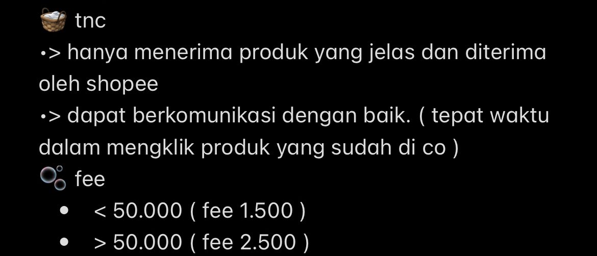simzyuni's tweet photo. OPEN JASA TITIP PRODUK TERMASUK ONGKOS KIRIM / TANPA BARANG 
#zonauang #zonajajan https://t.co/tpHnNoUR6u