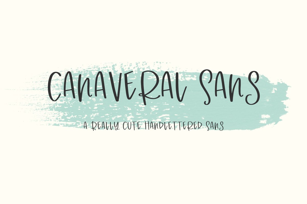 Canaveral Sans is best for:- quote graphics for social media that have a whimsical, playful look &amp; feel-logos + branding needing a fun &amp; funky touch-

beckmccormick.com/product/canave…