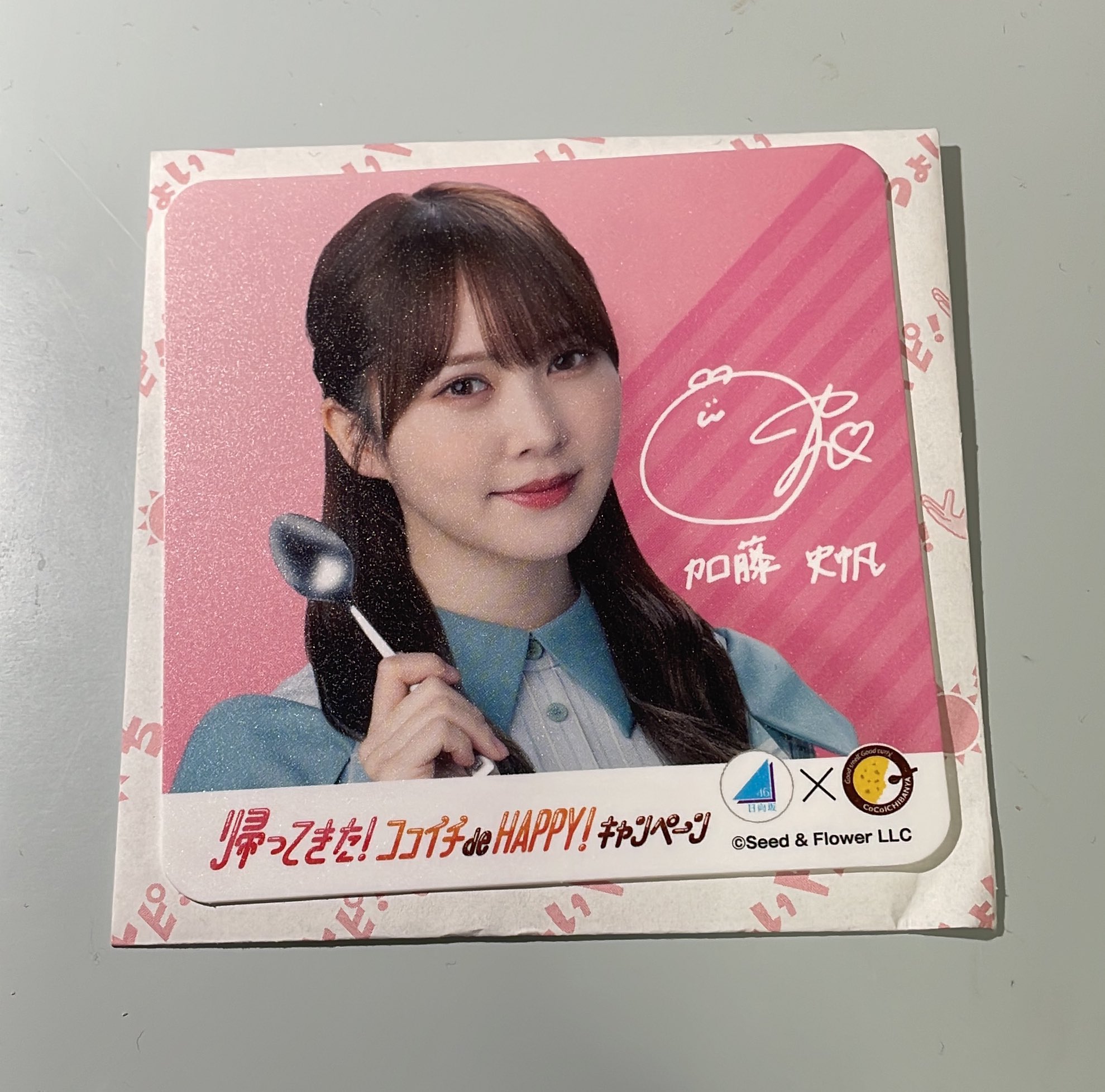 日向坂46 ありがた 井口眞緒 コースター CoCo壱 ①