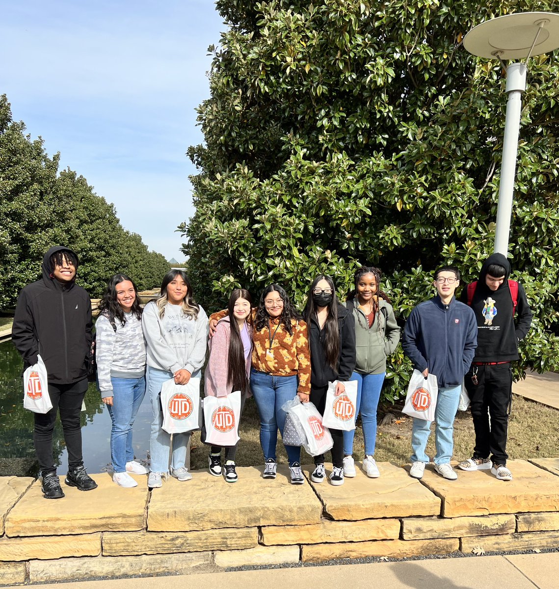 Going on college visits with students is one of my favorite things about being an educator. Great visit today <a href="/UT_Dallas/">UT Dallas</a> with the AVID students of Crandall ISD (seniors pictured)