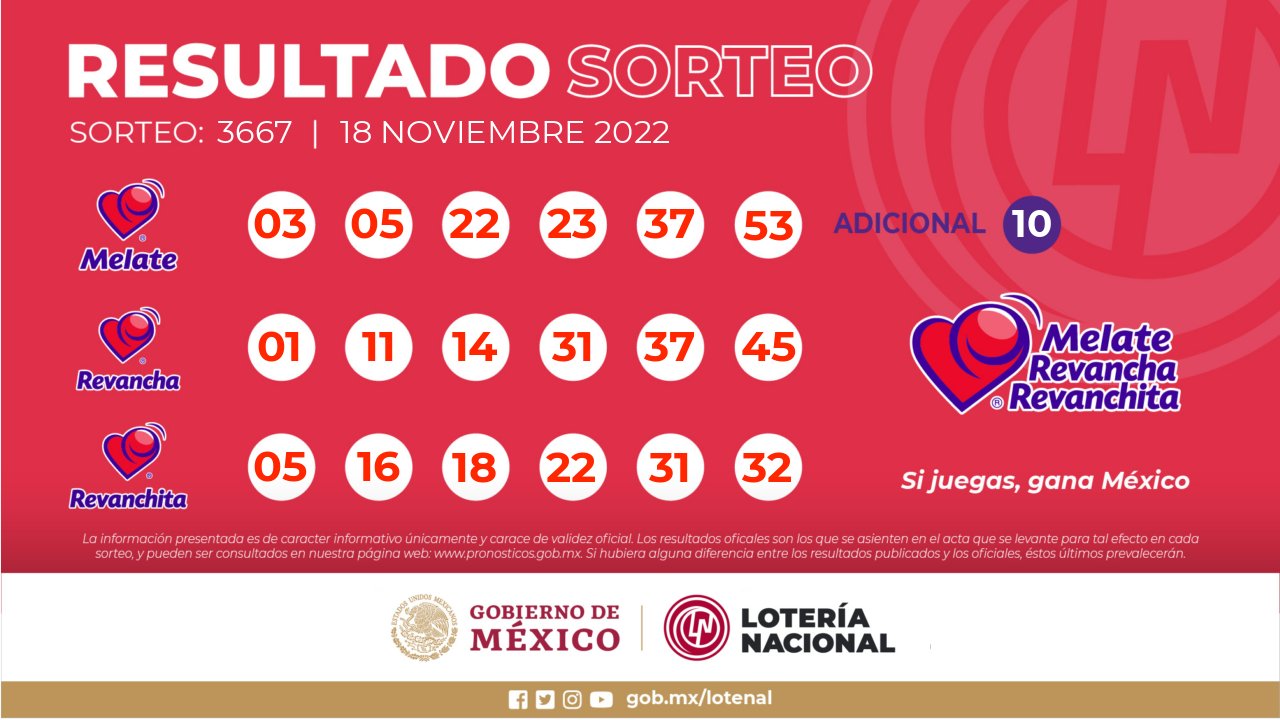 resultado melate 3667