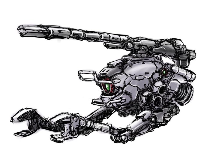機動戦士ガンダムの終盤はMAの台頭や簡易MSボールの量産、極め付けは「あんなの飾りですよ」の台詞。モビルスーツなんてのは時代の徒花で、後年の兵器は別種の進化をしていく事が示唆されている。その意味ではZ時代以降のMSの存在はおかしい。続編でわざわざドダイに乗って空で戦うMS見る度に↓続く 