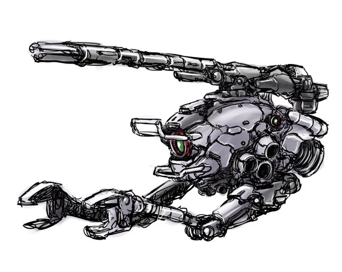 機動戦士ガンダムの終盤はMAの台頭や簡易MSボールの量産、極め付けは「あんなの飾りですよ」の台詞。モビルスーツなんてのは時代の徒花で、後年の兵器は別種の進化をしていく事が示唆されている。その意味ではZ時代以降のMSの存在はおかしい。続編でわざわざドダイに乗って空で戦うMS見る度に↓続く 