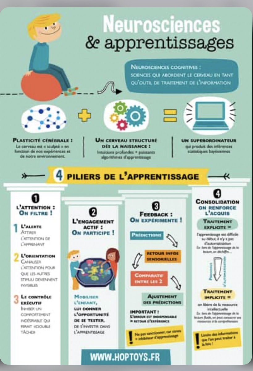 GuideEnfntDiff's tweet photo. Les 4 piliers de l’apprentissage @HOPTOYS_FRANCE https://t.co/AHuKPOrXsF