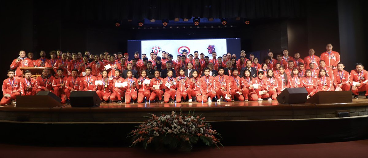 abumetha's tweet photo. Great joy to participate in the Felicitation Program of Medal Winners at the North East Olympic Games. A total of 92 medalists of #TeamNagaland were awarded cash prizes for their inspirational medal winning performances.

Grateful to Shri. @Neiphiu_Rio for his constant support. https://t.co/DHaRcjXdDO