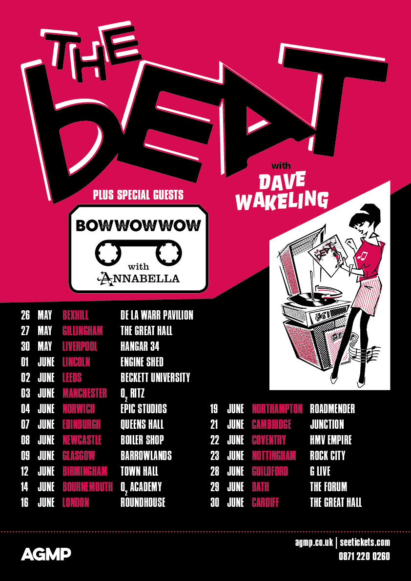 Have you caught The Beat?!?!

UK 2023 Tour -> The Beat with Dave Wakeling, with Special Guest #BowWowWow with @AnnabellaLwin2, reserve your tix before they are sold out!! 🕴️