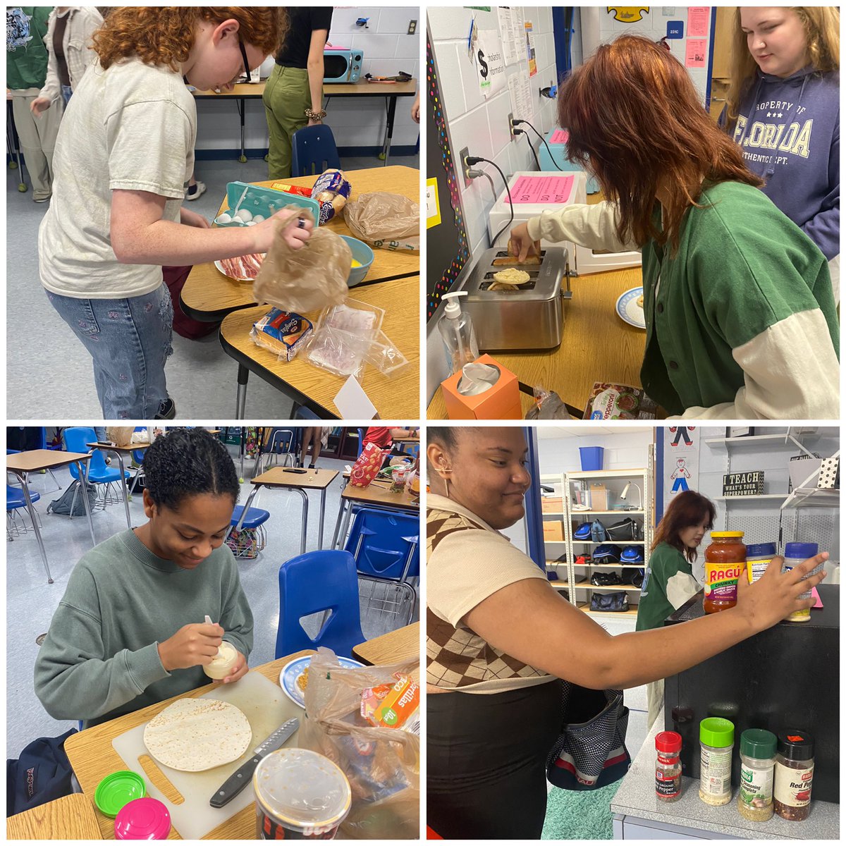 AHS Collegiate seniors enjoyed Friendsgiving this week by preparing dorm room recipes! <a href="/Armwood_HS/">Armwood High School</a> @ArmwoodAcademy