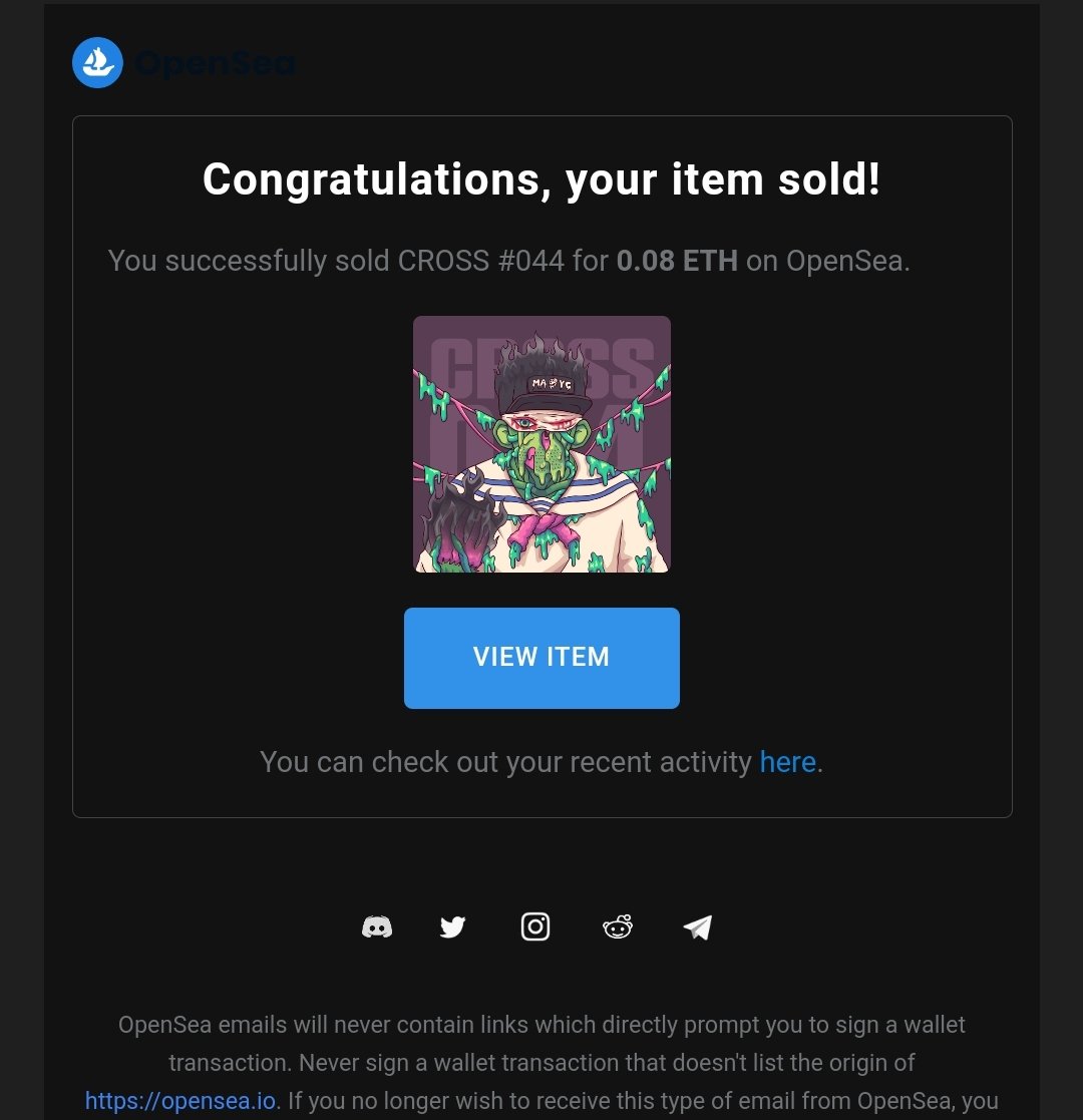 yellowcrossnft's tweet photo. This is the highest record ever sold in my collection!🤯🤯🔥🔥🔥

SHOUTOUT TO MY SAVIOR!! @ZhaineDZN 🔥🔥🔥🔥🔥🔥🔥
You made an offer at 0.08 weth!!!!🤯

you surprised me, you made my day😁
You are awesome!!🎉🎉🎉🎉🎉
-
#NFTs #NFTCommunity #NFTdrop #nftart #nftcollector #NFTJPN https://t.co/9N5j0NywXG