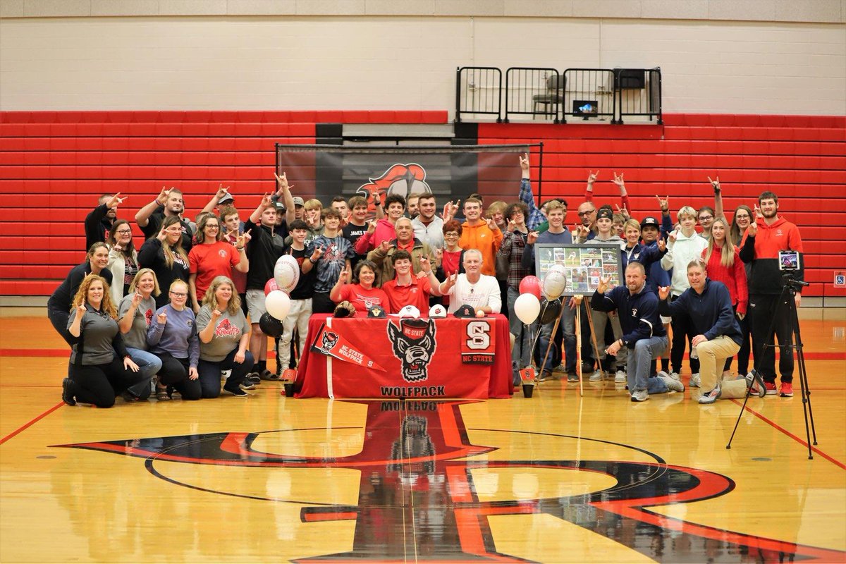 The_ZoneAFT's tweet photo. It's official!! @heathandrews8 has signed with @NCStateBaseball congratulations Heath, and thanks to all that celebrated with us. GO PACK!! @TeamvaB @KnightsJrhs @PanthersProgram @ClintChrysler @NCSUFans @Elliott_Avent @ChrisHart21 https://t.co/e8MnMN21Kb