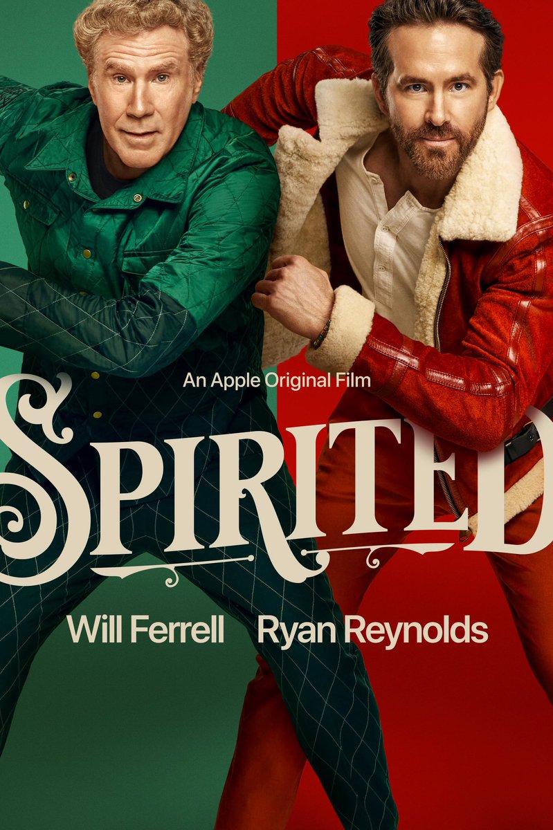 Best. Christmas. Movie. Of. 2022. Seriously, do yourselves a favor and get the good afternoon into it. I was moved to tears by Will’s big number in the 3rd act. #Spirited #ChristmasMovies