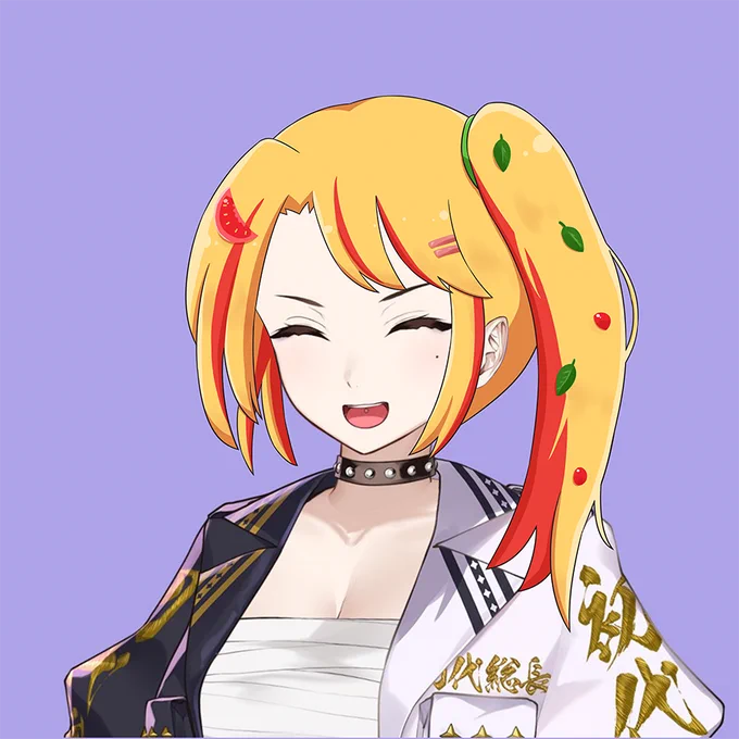 ピザっぽい髪を目指してみました #総長カツラどうぞ 