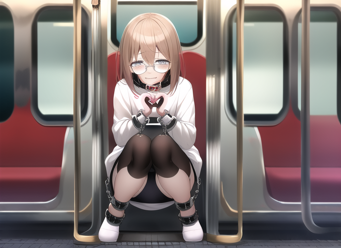 高速で動く電車のなかでは空間も高速で動いているので先に行った空間と置いてけぼりになった空間の間に時間の歪みが生じます。動きのある物体のところで特に生じやすいので、指のかたちがおかしいように見えるのは描き手の問題ではなく指がよく動くからです。