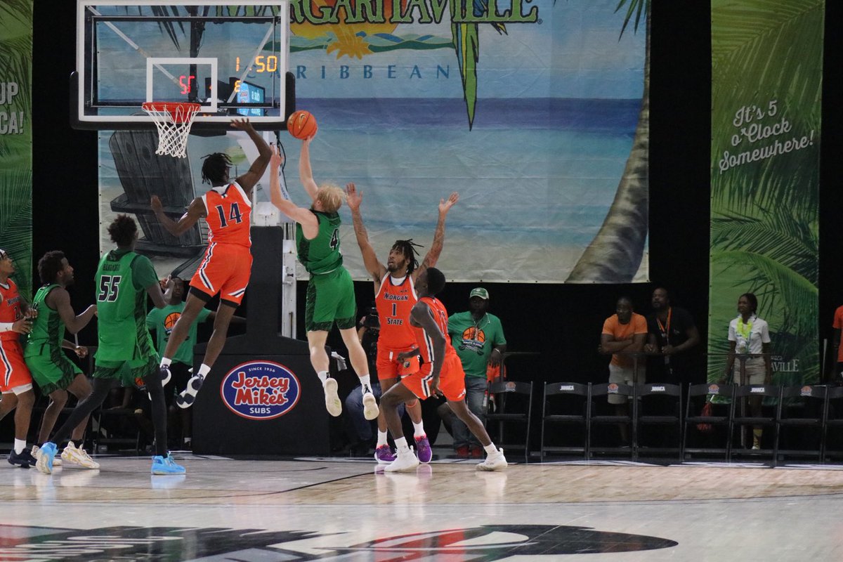 EdwardGRobinso9's tweet photo. Morgan State men's basketball defeated Utah Valley 73-72 in overtime of the first round of the Jersey Mike's Classic Tournament in Montego Bay Jamaica. Senior Malik Miller scored 20 points and grabbed 10 rebounds. Toto Fagbenle made two key free throws in overtime. https://t.co/AXKDrYVJAZ
