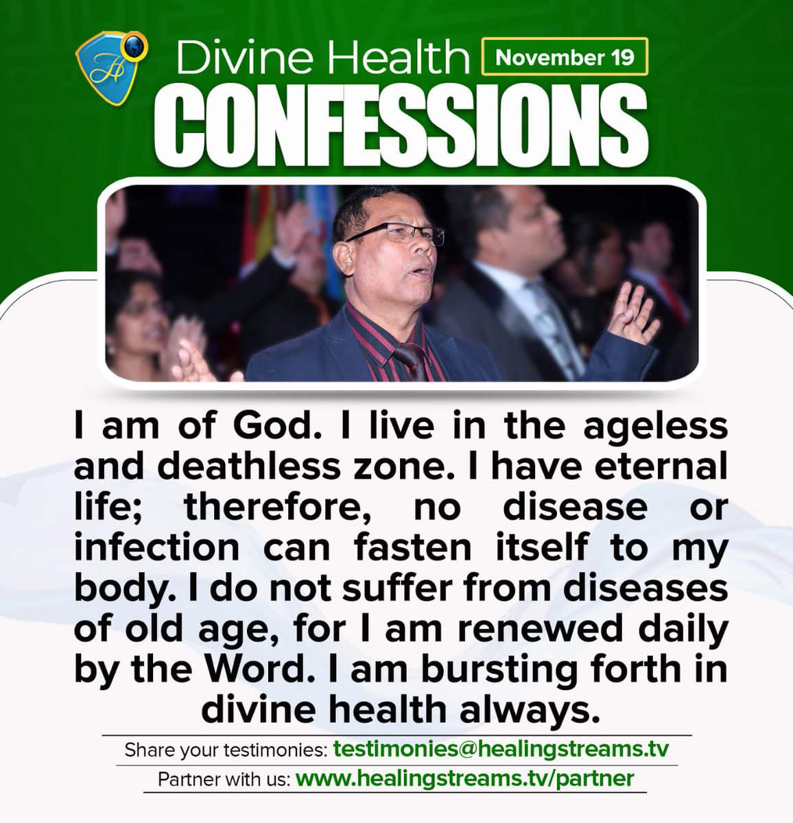 hsinfluencers's tweet photo. You are death-free, sickness-free, and disease-free. Shout Glorrrry!!!

Kindly RT

For more confessions, visit https://t.co/sptv9teUVV

#dhconfessions #dailyfaithbooster
#FestivalOfMiracles https://t.co/gE8cKnuOmp