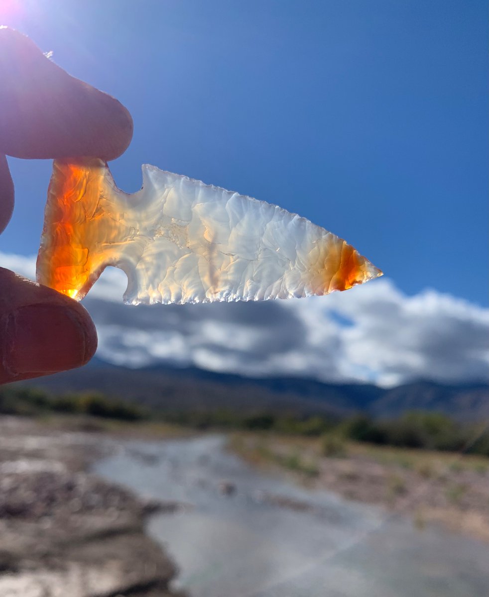 Agate from Brazil , I knapped this point at Indian Point Roosevelt Az . #flintknapping