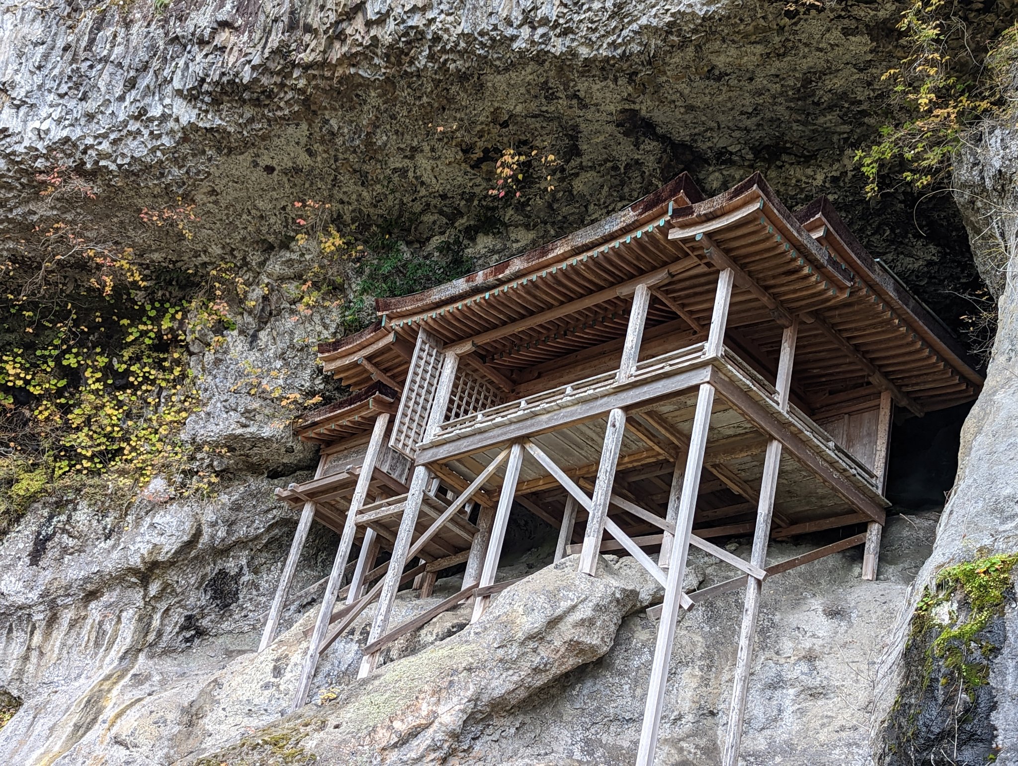 長谷川富三郎 無弟 国宝 三徳山投入堂 鳥取県 板画 希少